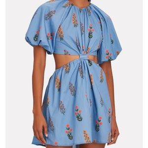 Agua by Agua Bendita Laurel Floral Cut-Out Mini Dress
